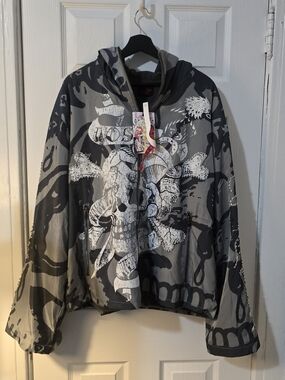 Lost Intricacy X Ed Hardy Tiger Zip Up Jacket - SIZE XL